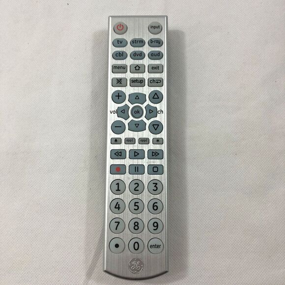 GE Remote Control Designer Series Universal Device # 6177 33712-CL4  Backlit - Picture 1 of 5